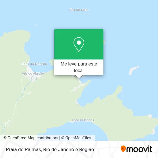 Praia de Palmas mapa