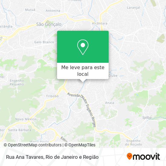 Rua Ana Tavares mapa