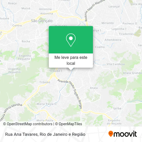 Rua Ana Tavares mapa