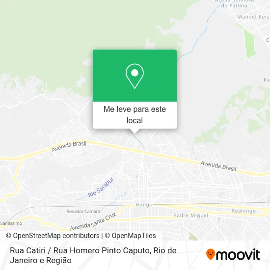 Rua Catiri / Rua Homero Pinto Caputo mapa