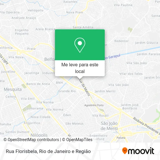Rua Florisbela mapa