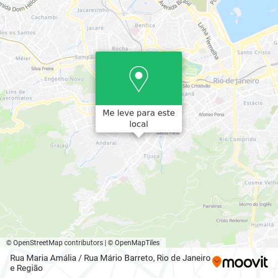 Rua Maria Amália / Rua Mário Barreto mapa