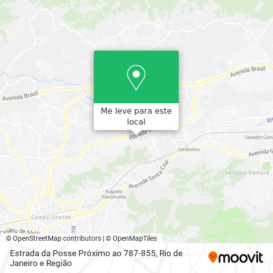 Estrada da Posse Próximo ao 787-855 mapa