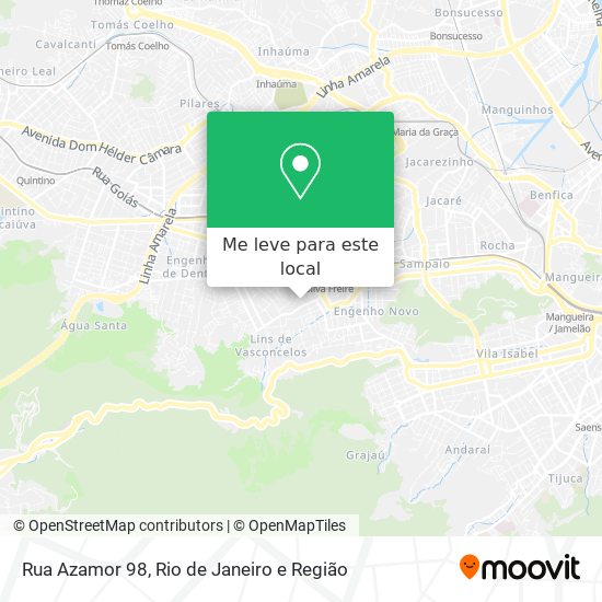 Rua Azamor 98 mapa