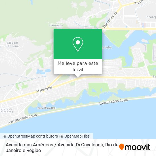 Avenida das Américas / Avenida Di Cavalcanti mapa