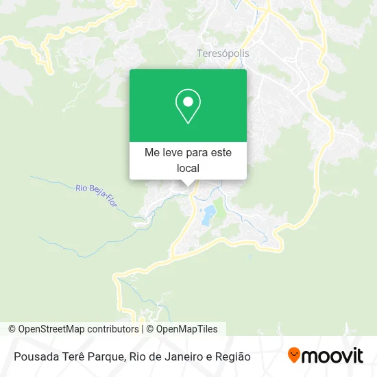 Pousada Terê Parque mapa