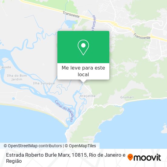Estrada Roberto Burle Marx, 10815 mapa