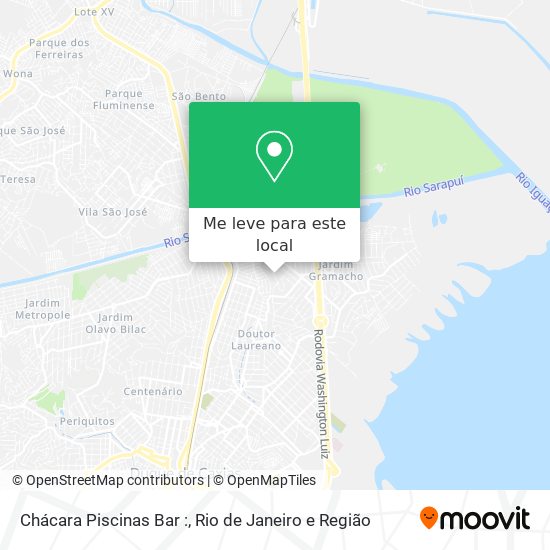 Chácara Piscinas Bar : mapa