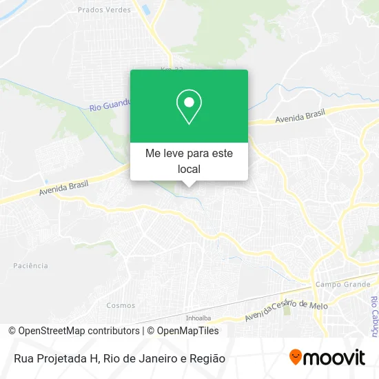 Rua Projetada H mapa