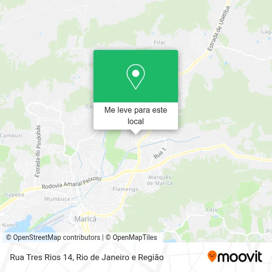 Rua Tres Rios 14 mapa