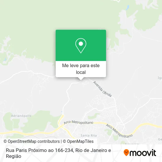 Rua Paris Próximo ao 166-234 mapa
