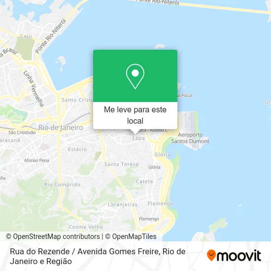 Rua do Rezende / Avenida Gomes Freire mapa