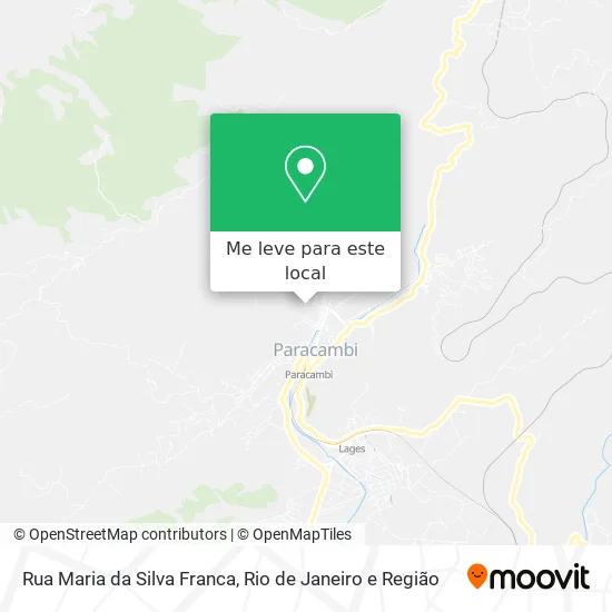 Rua Maria da Silva Franca mapa