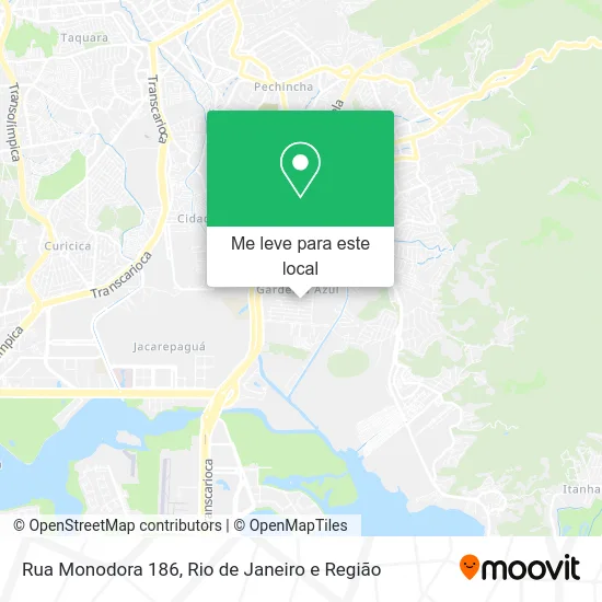 Rua Monodora 186 mapa