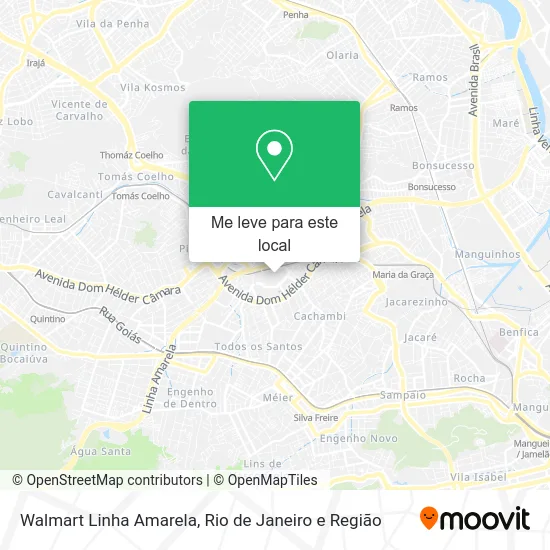 Walmart Linha Amarela mapa