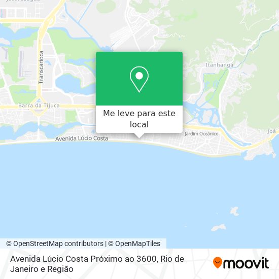 Avenida Lúcio Costa Próximo ao 3600 mapa