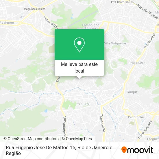Rua Eugenio Jose De Mattos 15 mapa