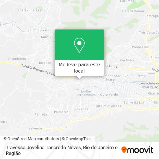 Travessa Jovelina Tancredo Neves mapa