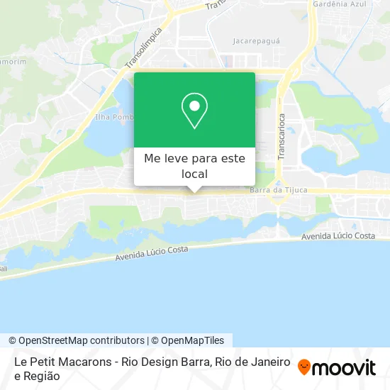 Le Petit Macarons - Rio Design Barra mapa
