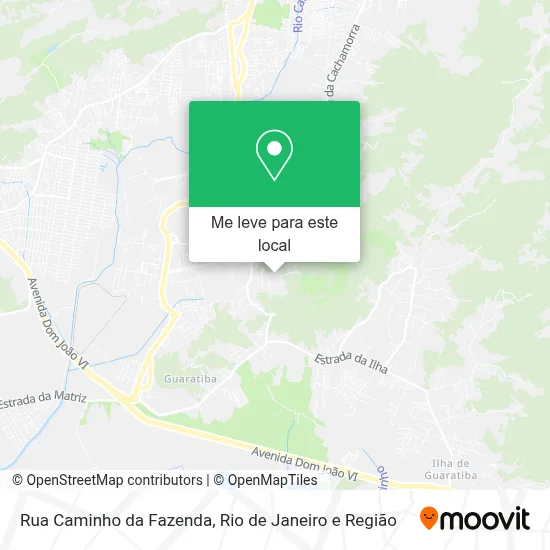 Rua Caminho da Fazenda mapa