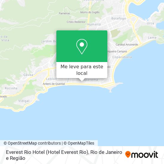 Everest Rio Hotel mapa