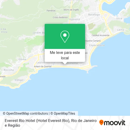 Everest Rio Hotel mapa