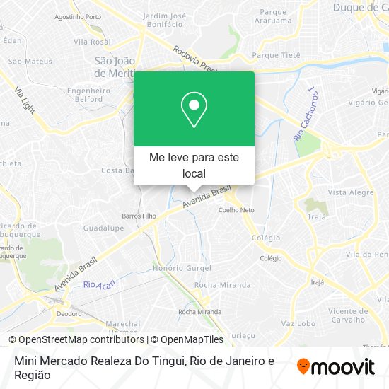 Mini Mercado Realeza Do Tingui mapa