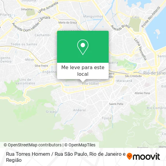 Rua Torres Homem / Rua São Paulo mapa