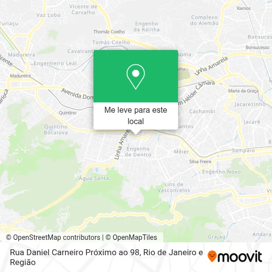 Rua Daniel Carneiro Próximo ao 98 mapa