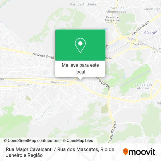 Rua Major Cavalcanti / Rua dos Mascates mapa