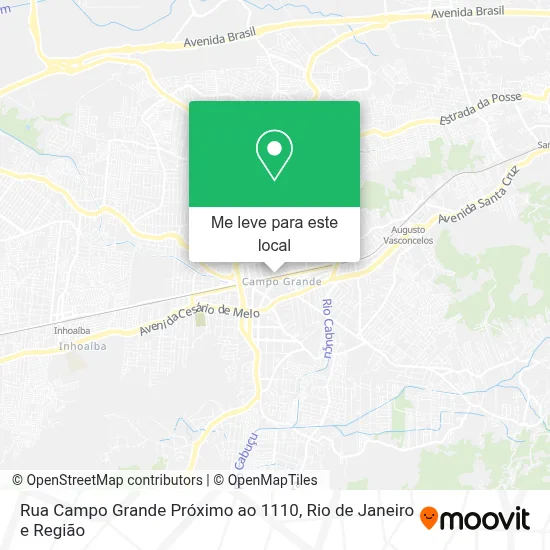Rua Campo Grande Próximo ao 1110 mapa