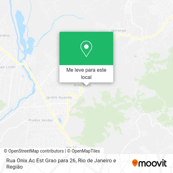 Rua Onix Ac Est Grao para 26 mapa