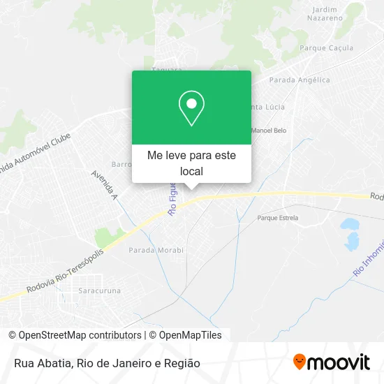 Rua Abatia mapa