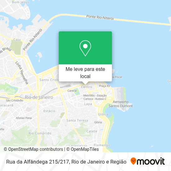 Rua da Alfândega 215/217 mapa