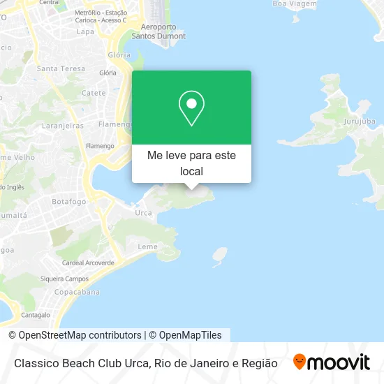 Classico Beach Club Urca mapa