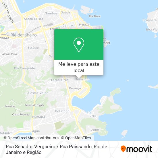 Rua Senador Vergueiro / Rua Paissandu mapa