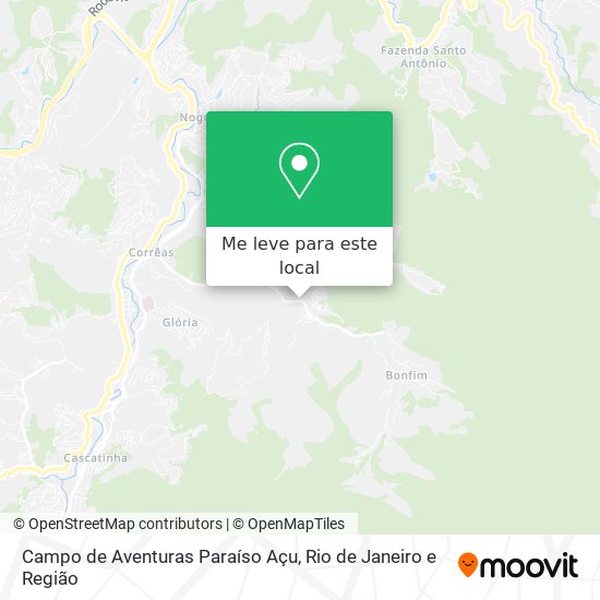 Campo de Aventuras Paraíso Açu mapa