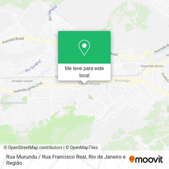 Rua Murundu / Rua Francisco Real mapa