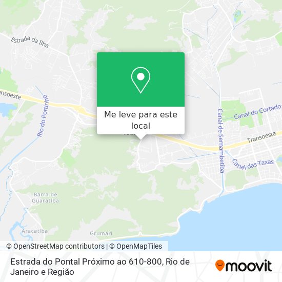 Estrada do Pontal Próximo ao 610-800 mapa