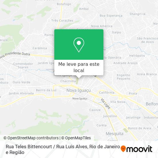 Rua Teles Bittencourt / Rua Luís Alves mapa