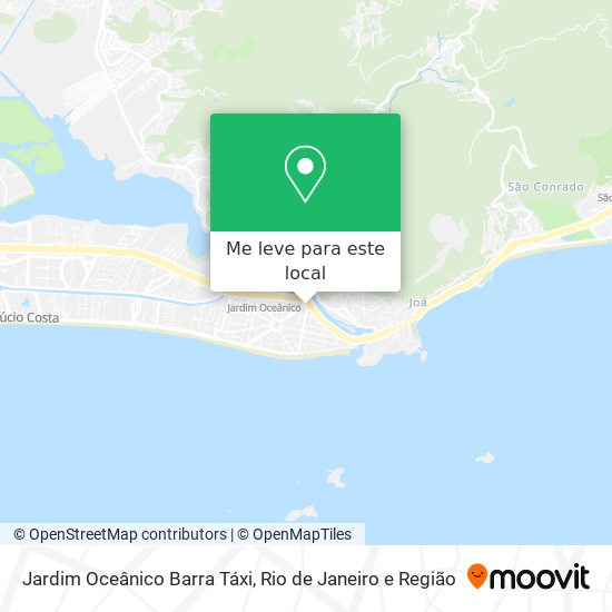 Jardim Oceânico Barra Táxi mapa