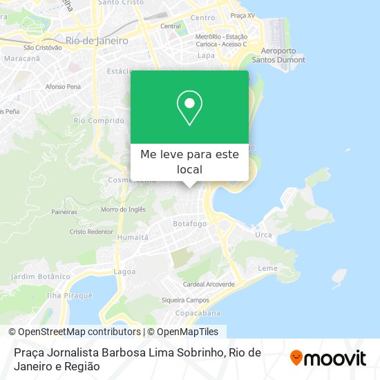 Praça Jornalista Barbosa Lima Sobrinho mapa