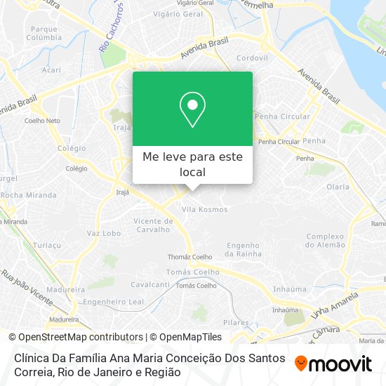 Clínica Da Família Ana Maria Conceição Dos Santos Correia mapa