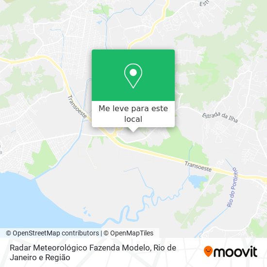 Radar Meteorológico Fazenda Modelo mapa