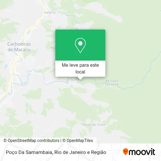 Poço Da Samambaia mapa