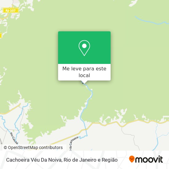 Cachoeira Véu Da Noiva mapa