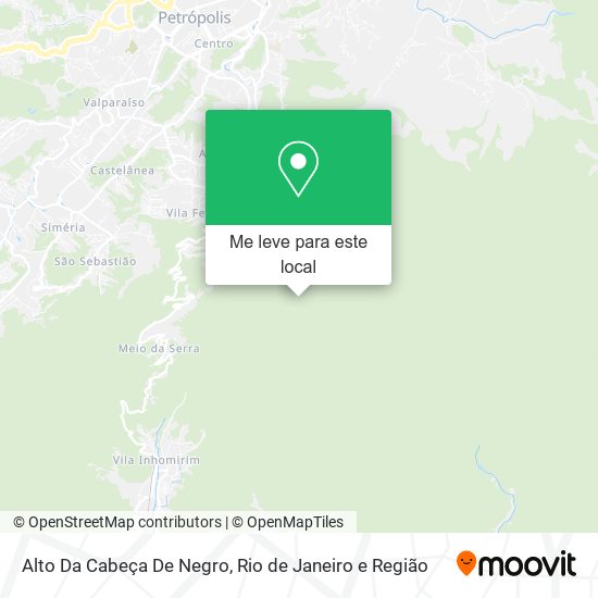 Alto Da Cabeça De Negro mapa