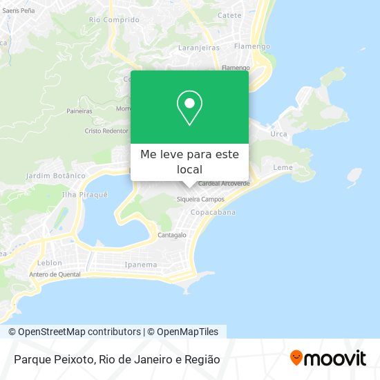 Parque Peixoto mapa