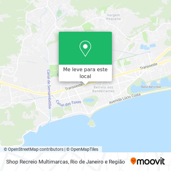 Shop Recreio Multimarcas mapa