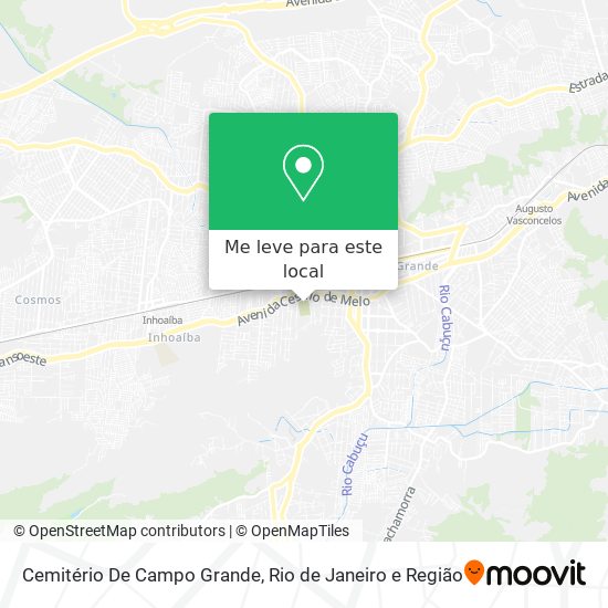 Cemitério De Campo Grande mapa